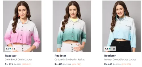 Image of Roadster Jacket Minimum 85% Discount
