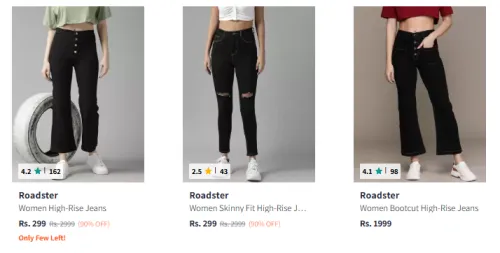Image of Roadster Jeans Starting @ ₹299