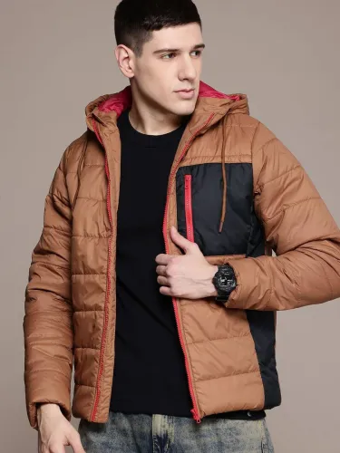 Image of Roadster Men Colorblock Padded Jacket