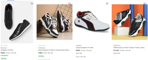 Image of Roadster Men For Sneakers @ Up to 80-90% Discount