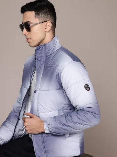 Image of Roadster Men Printed Padded Jacket