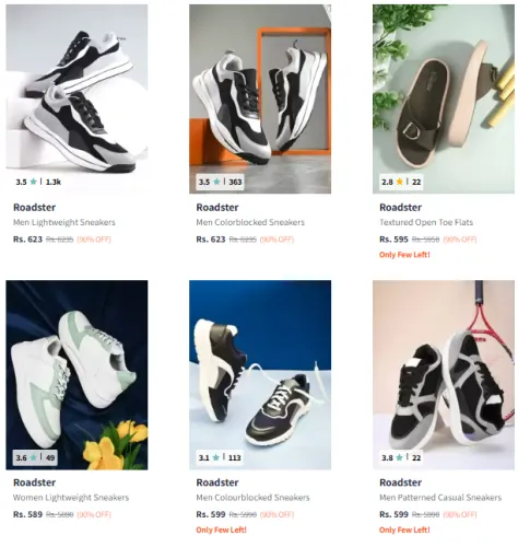 Image of Roadster Men’s Casual Shoes | Sneaker @ Flat 90% Discount