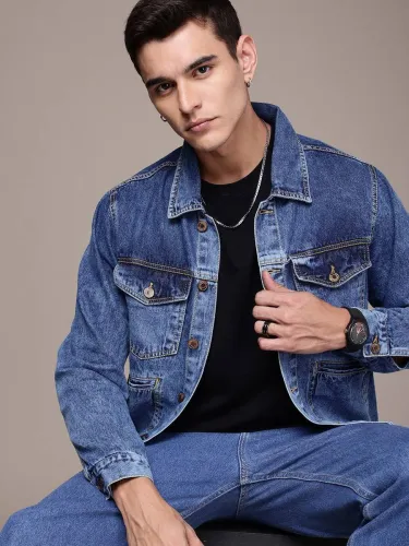 Image of Roadster Men Solid Jacket