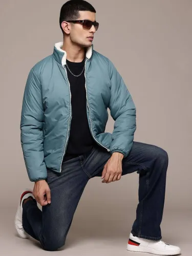Image of Roadster Men Solid Tailored Jacket