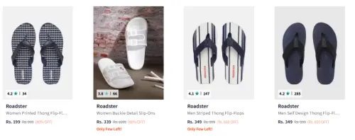 Image of Roadster Women Footwear @ Flat % Discount | Start ₹199