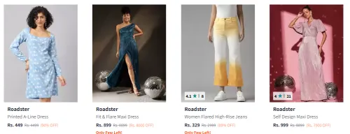 Image of Roadster Women's Clothing Starting At @₹329