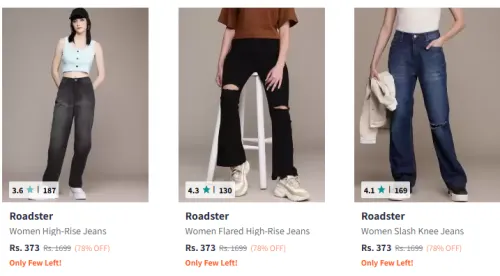 Image of Roadster Women Stretchable Jeans Starting At ₹373