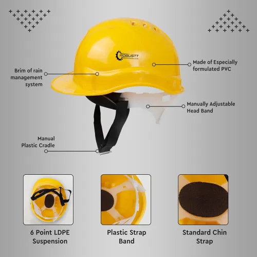 Image of Robustt Safety Helmet with Adjustable Headband