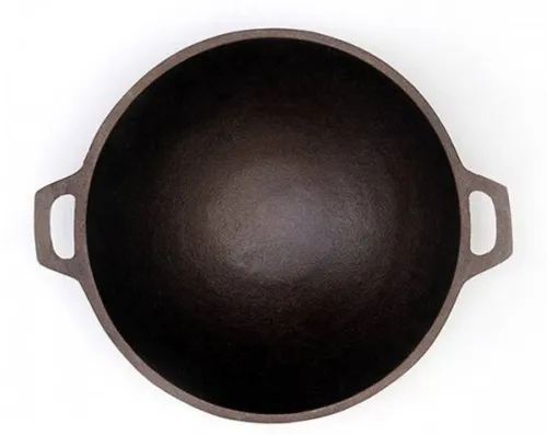 Image of Rock Tawa Rock Tawa Cast Iron Kadhai 9 Inch