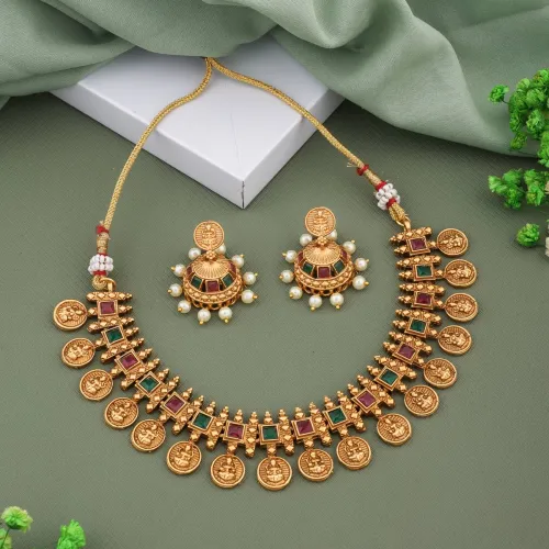 Image of ROFARWORD Brass, Copper Gold-plated Gold Jewel Set