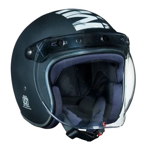 Image of Royal Enfield Camo Mlg Riding Helmet (XL) with Bubble Visor