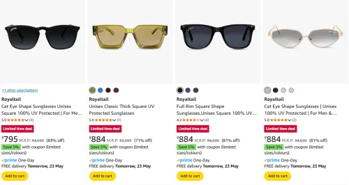 Image of Royaltail Sunglasses at minimum 70% Discount