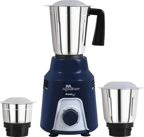 Image of RR Grindsure DLX 500 W Mixer Grinder (Grindsure DLX | 3 Jars | Blue)