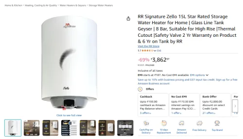 Image of RR Signature Zello 15L Geyser