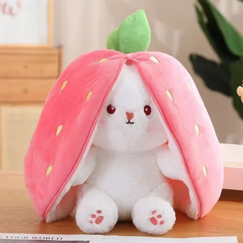 Image of RSS SOFT TOYS Adorable Strawberry Rabbit Plushie
