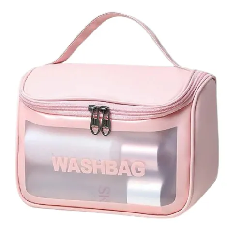 Image of Ruribosy Cosmetic Travel Bag – Large Capacity, Portable Leather