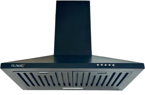 Image of RUWA VIVA 60 BLACK Wall Mounted Black 800 CMH Chimney