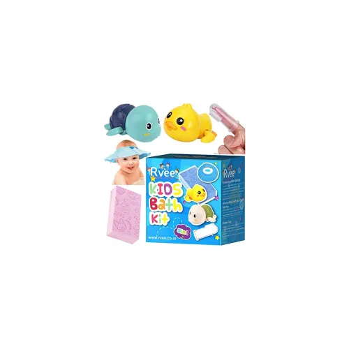Image of RVEE Kids Bath Kit 5 in 1 Baby Shower Gift Set Bath Toys