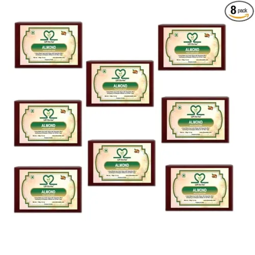 Image of S2M Herbal Almond Face & Body Soap 125 gm (Pack of 8)