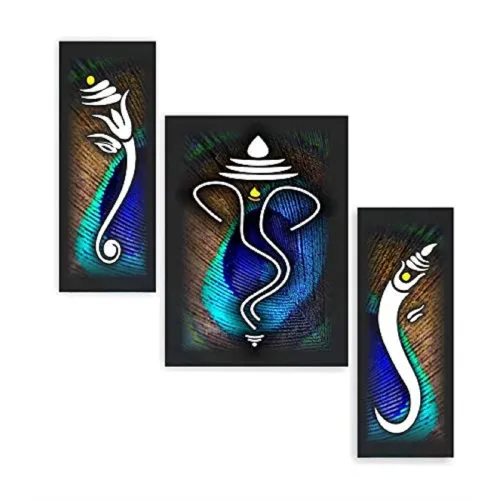 Image of SAF Ganesha religious painting, set of 3