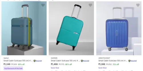 Image of Safari Brand S size (55 cm) Suitcases @ Up to 83% Discount