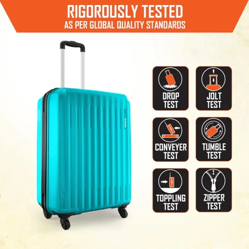Image of Safari Genius Alley 55cm Cabin Trolley Bag Hard Case Polypropylene, 4 Spinner Wheels