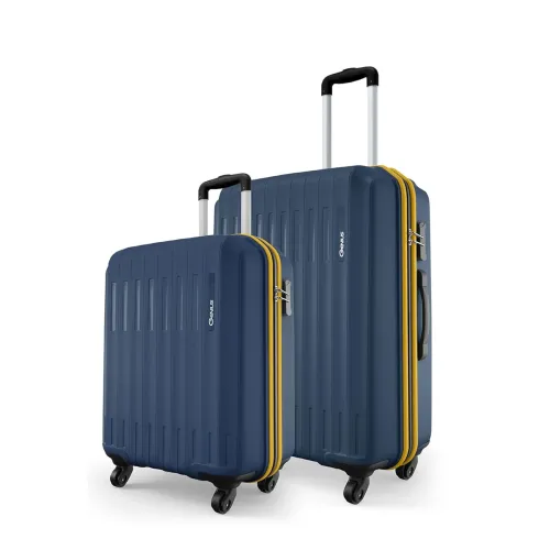 Image of Safari Genius Alley Set of 2 (Cabin + Medium) Trolley Bags Hard Case Polypropylene, 4 Spinner Wheels