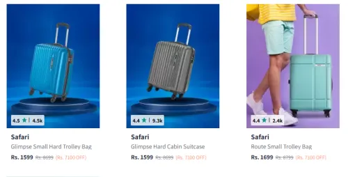 Image of Safari Luggage & Suitcase Starting @ ₹1599