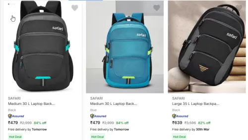 Image of SAFARI Medium 30 L Laptop Backpack Starting At @₹479