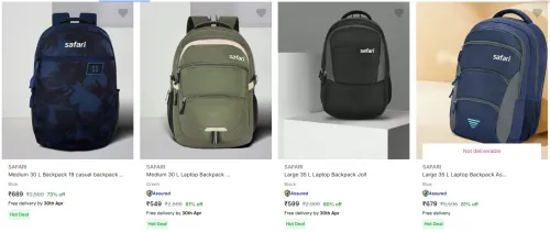 Image of SAFARI Medium 30 L Laptop Backpack Up to 80-90% Discount