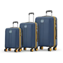 Safari Thorium Neo Luggage Set of 3 (55/66/77cm, Graphite Blue)