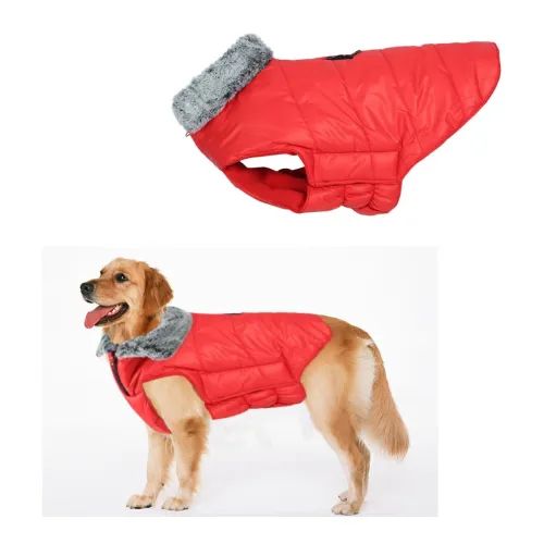 Image of Sage Square Dog Jacket (Red, Small - 14inch)