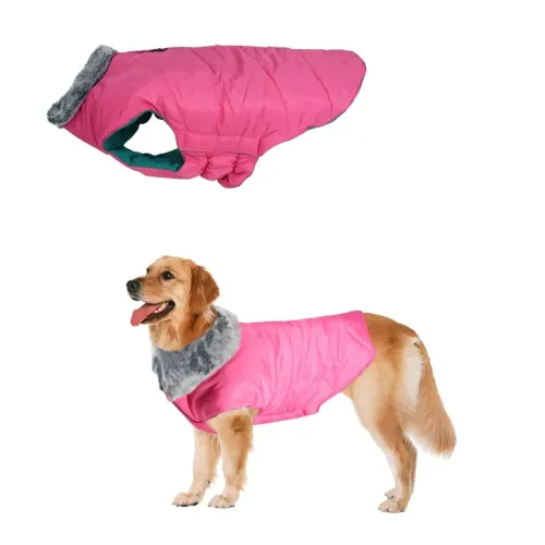 Image of Sage Square Dog Jacket Pink Small 16inch
