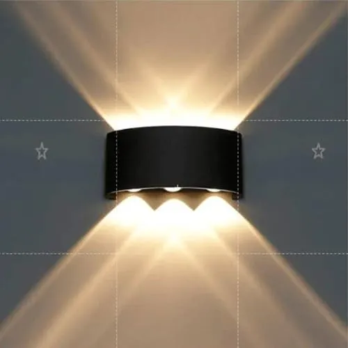 Image of SAKSHAM LIGHTING INDUSTRIES LED Wall Lamp 3+3 Curve Decorative Light