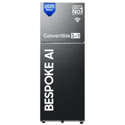 Samsung 330 L, 3 Star, Convertible 5-in-1 (RT34DG5A4DBXHL, Luxe Black, Black)