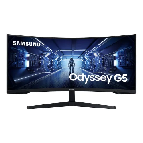 Image of Samsung 34inch Odyssey G5 Curved Gaming Monitor (LC34G55TWWWXXL, Black)