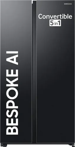 Image of SAMSUNG 653L Side-by-Side 3star Refrigerator (RS76CG8003B1HL)