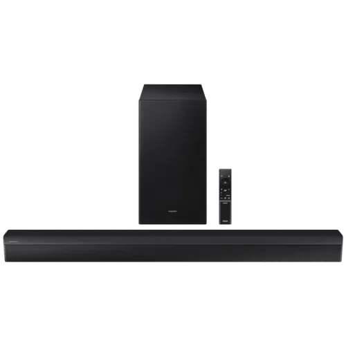 Image of SAMSUNG B series 370W Bluetooth Soundbar with Remote (Dolby Audio, 3.1 Channel, Black)