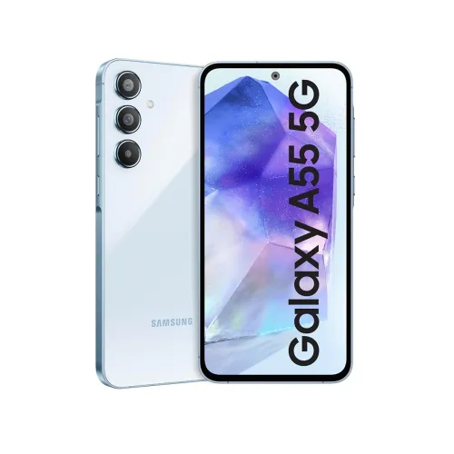 Image of Samsung Galaxy A55 5G (Awesome Iceblue, 8GB RAM, 128GB Storage)