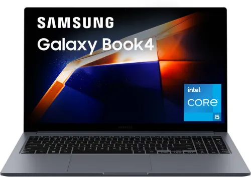 Image of SAMSUNG Galaxy Book4, Intel i5, 16GB/512GB SSD, 15.6 inch Laptop.