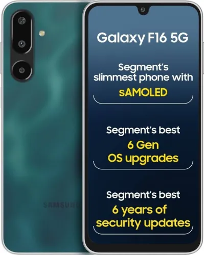 Image of Samsung Galaxy F16 5G (Glam Green, 128 GB) (4 GB RAM)