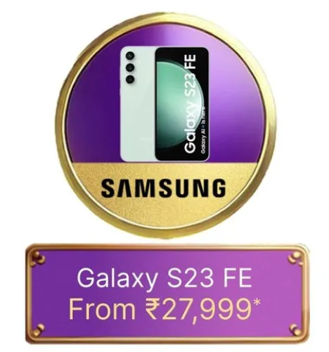 Image of Samsung Galaxy S23 FE From @ ₹27,999 on Flipkart Big Billion Days