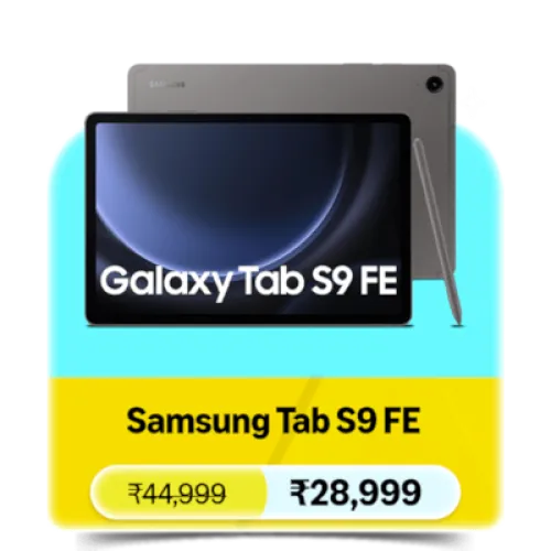 Image of Samsung Galaxy Tab S9 FE @ ₹28999 on Amazon Prime Day Sale