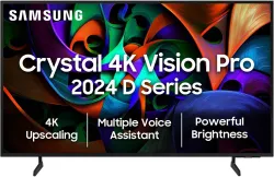 SAMSUNG New D Series Brighter Crystal 4K Vision Pro (2024 Edition) 138 cm (55 inch) Ultra HD (4K) LED Smart Tizen TV wit