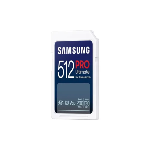 Image of SAMSUNG PRO Ultimate Full Size 512GB SDXC Memory Card, Up to 200 MB/s, 4K UHD.