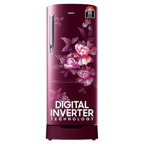 Image of Samsung (RR20D2825HN) 183 L, 5 Star Single Door Refrigerator (Poppy Red)