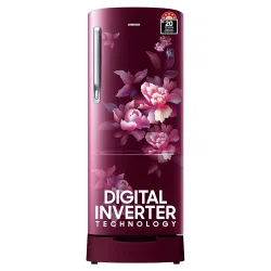 Samsung (RR20D2825HN) 183 L, 5 Star Single Door Refrigerator (Poppy Red)