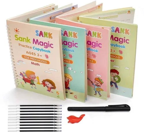 Image of Sank Magic Books for Kids 4 Set with 10 Refillsq