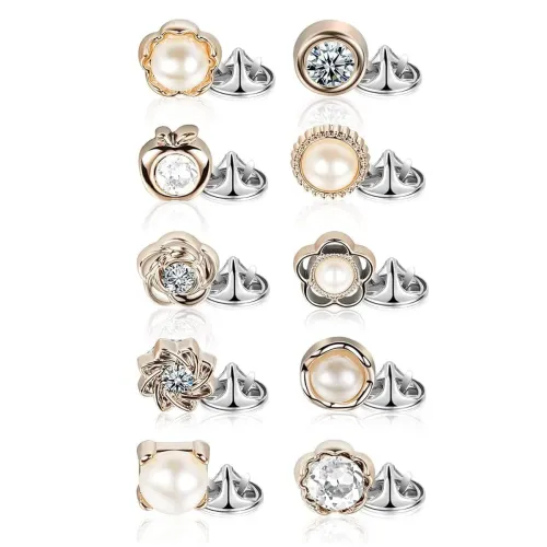Image of SANNIDHI® 10 Pcs Pearl Buttons