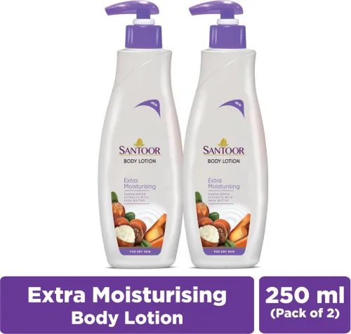 Image of Santoor by Wipro Perfumed Body Lotion For Extra Moisturising & Antiaging